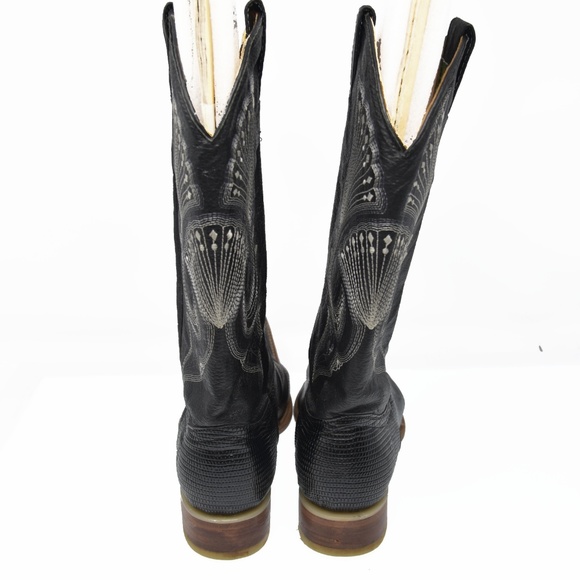 *Old Corral Sz 9.5 Black Western Slip On Cowboy - Picture 3 of 6